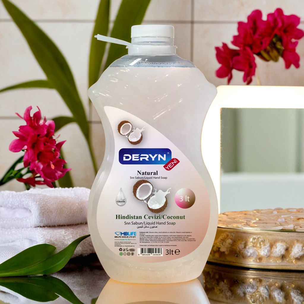 Deryn hindistan cevizi kokulu sıvı sabun - Tropikal ve yumuşak koku